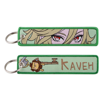 Genshin Impact 'Kaveh' Embroidered Keychain