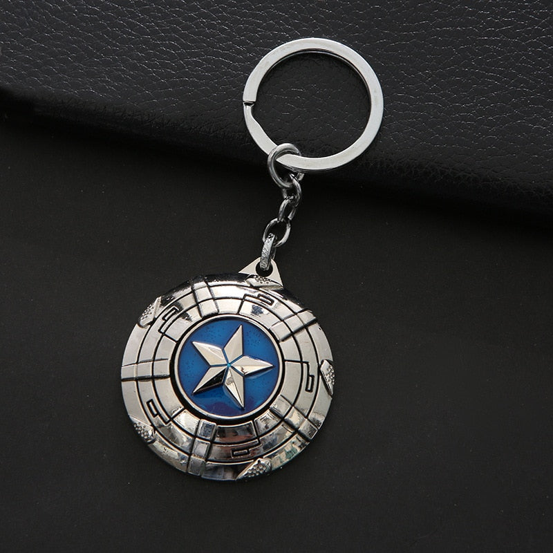 Captain America Shield Ver.2 Keyring Metal Keychain