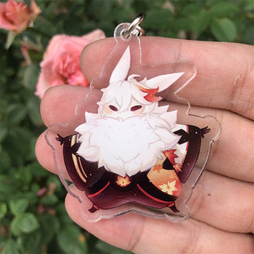 Genshin Impact 'Kaedehera Kazuha Chibi' Keyring Acrylic Keychain