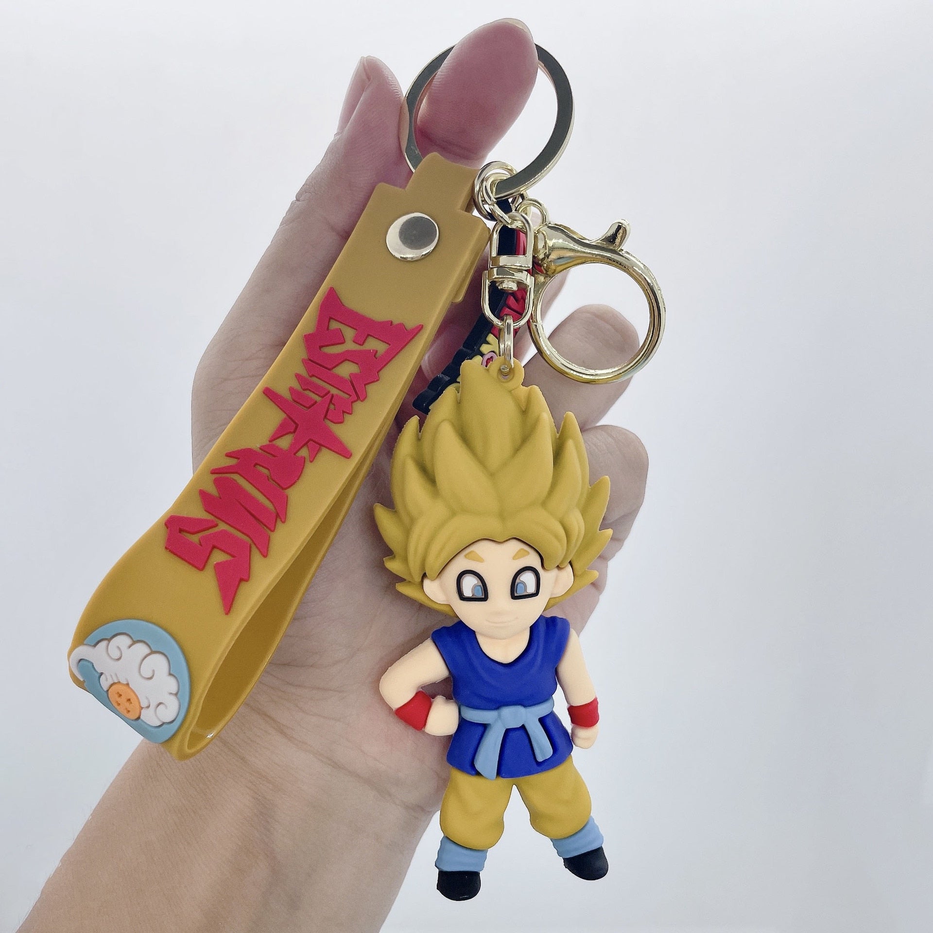 Dragon Ball Z 'Super Saiyan Goku' Keyring Rubber Keychain