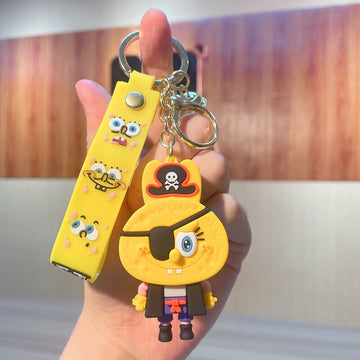 SpongeBob SquarePants Anime 'SpongeBob Pirate' Keyring PVC Keychain
