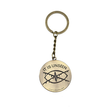 Gravity Falls 'Bill Cipher | It Is Unseen' Keyring Metal Keychain