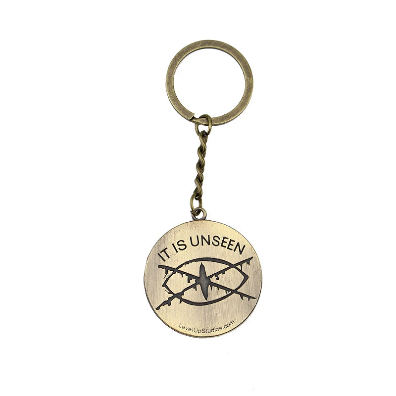 Gravity Falls 'Bill Cipher | It Is Unseen' Keyring Metal Keychain