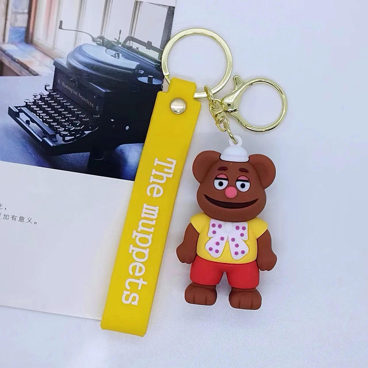 The Muppets 'Fozzie Bear' Keyring Silicone Keychain