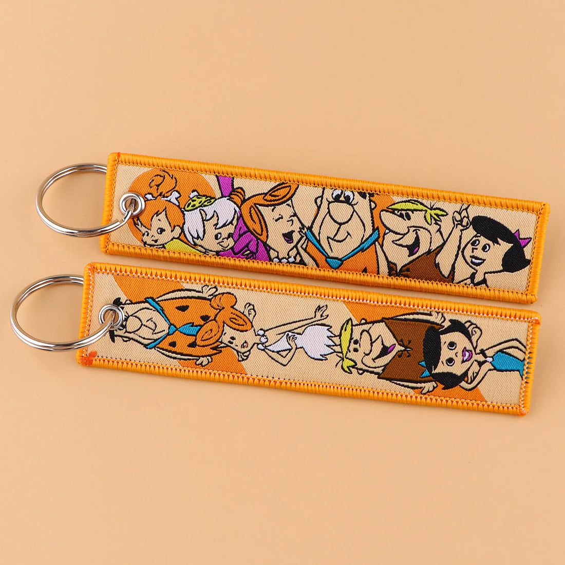 The Flintstones 'Family' Embroidered Keychain