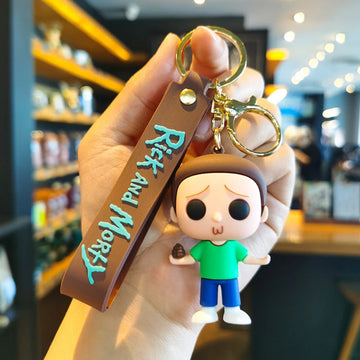 Rick and Morty 'Morty' Keyring Silicone Keychain