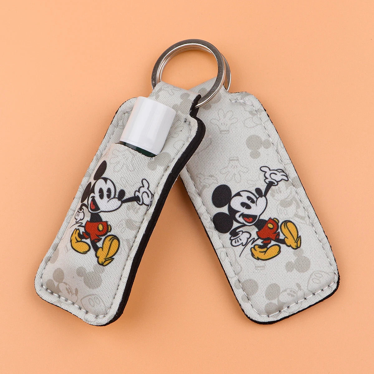 Mickey Mouse 'Let's Go' Lipstick Holder Keychain