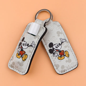 Mickey Mouse 'Let's Go' Lipstick Holder Keychain