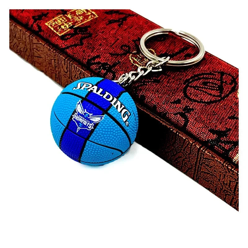 Basketball 'Spalding | Charlotte Hornets' Keyring Rubber Keychain