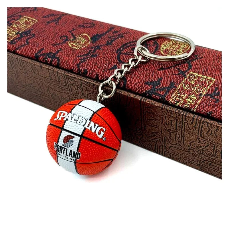 Basketball 'Spalding | Portland' Keyring Rubber Keychain