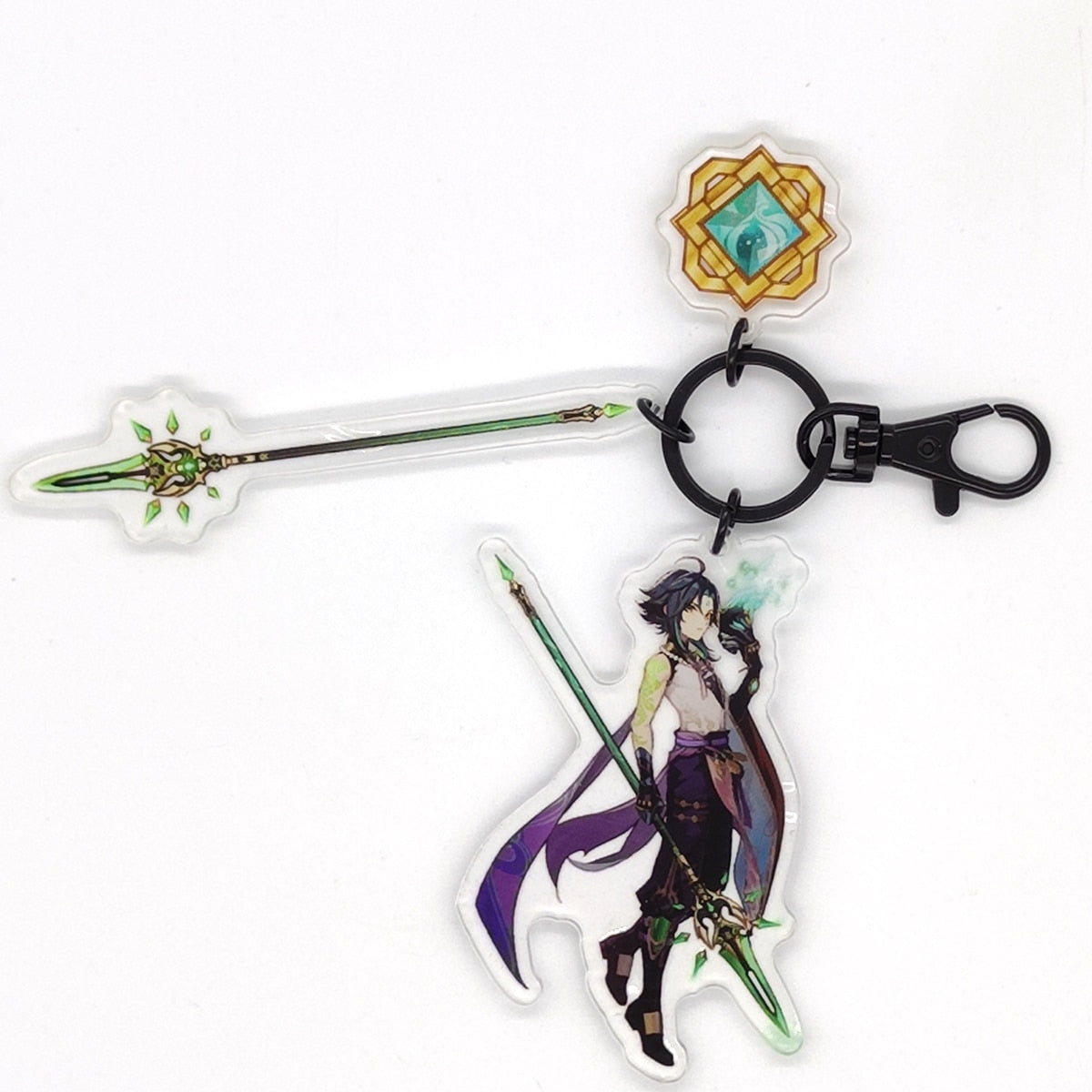 Genshin Impact Eye of God Weapon 'Xiao' Keyring Acrylic Keychain