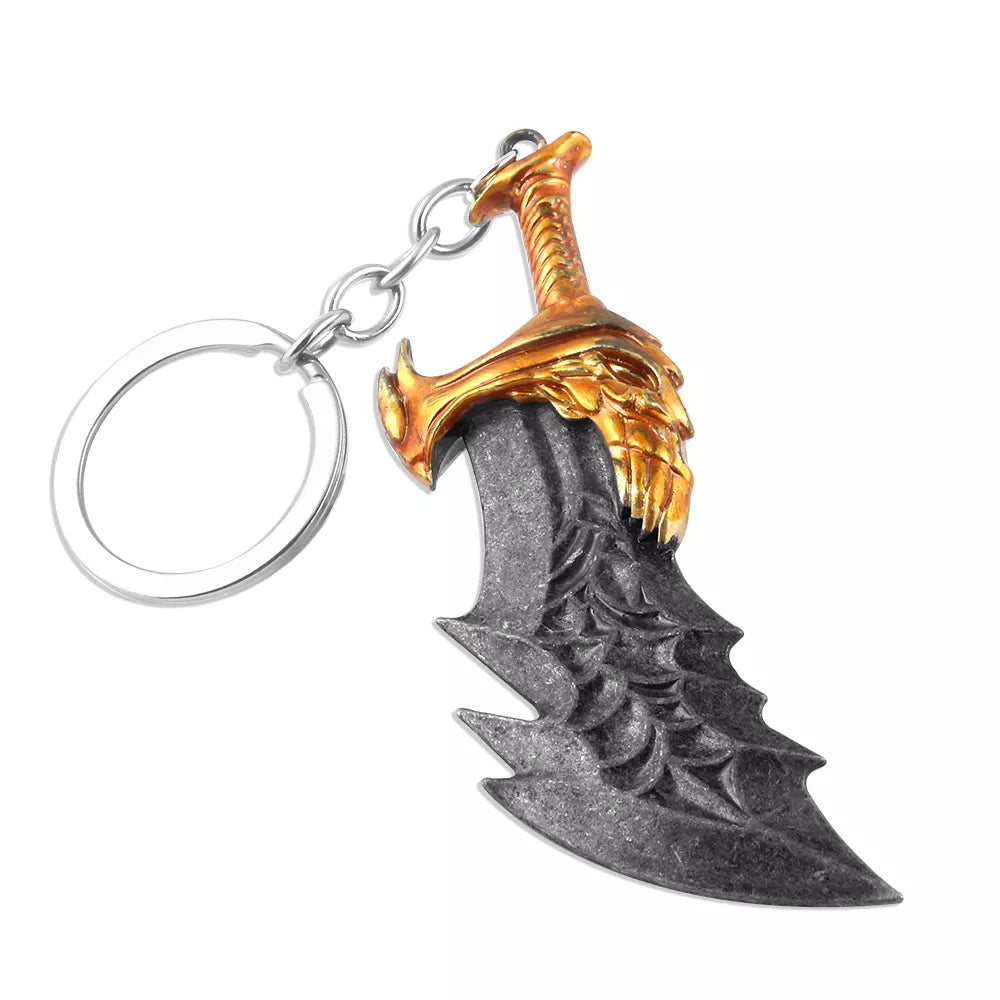 God of War Ragnarok 'Blade of Chaos II' Keyring Metal Keychain