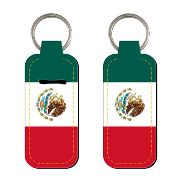Flags of Mexico Lipstick Holder Keychain