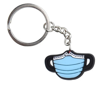 Medical Stuff 'Face Mask' Keyring Metal Keychain