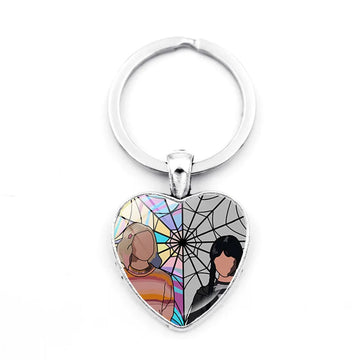 Addams Family 'Enid x Wednesday II' Keyring Metal Keychain