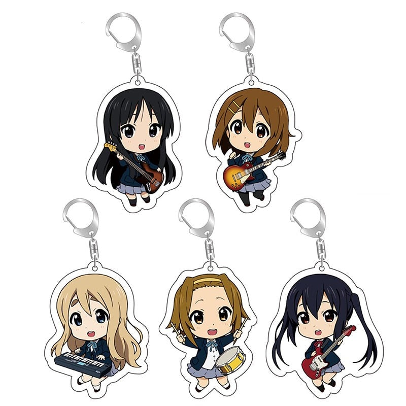 K-ON! 'Yui Hirasawa With Her Guitar' Keyring Acrylic Keychain