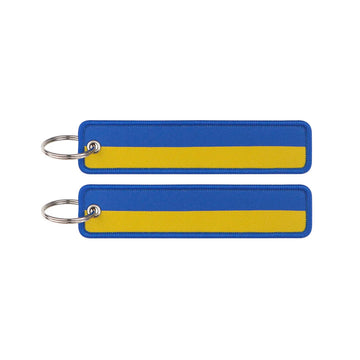 National Flag 'Ukraine' Embroidered Keyring Keychain