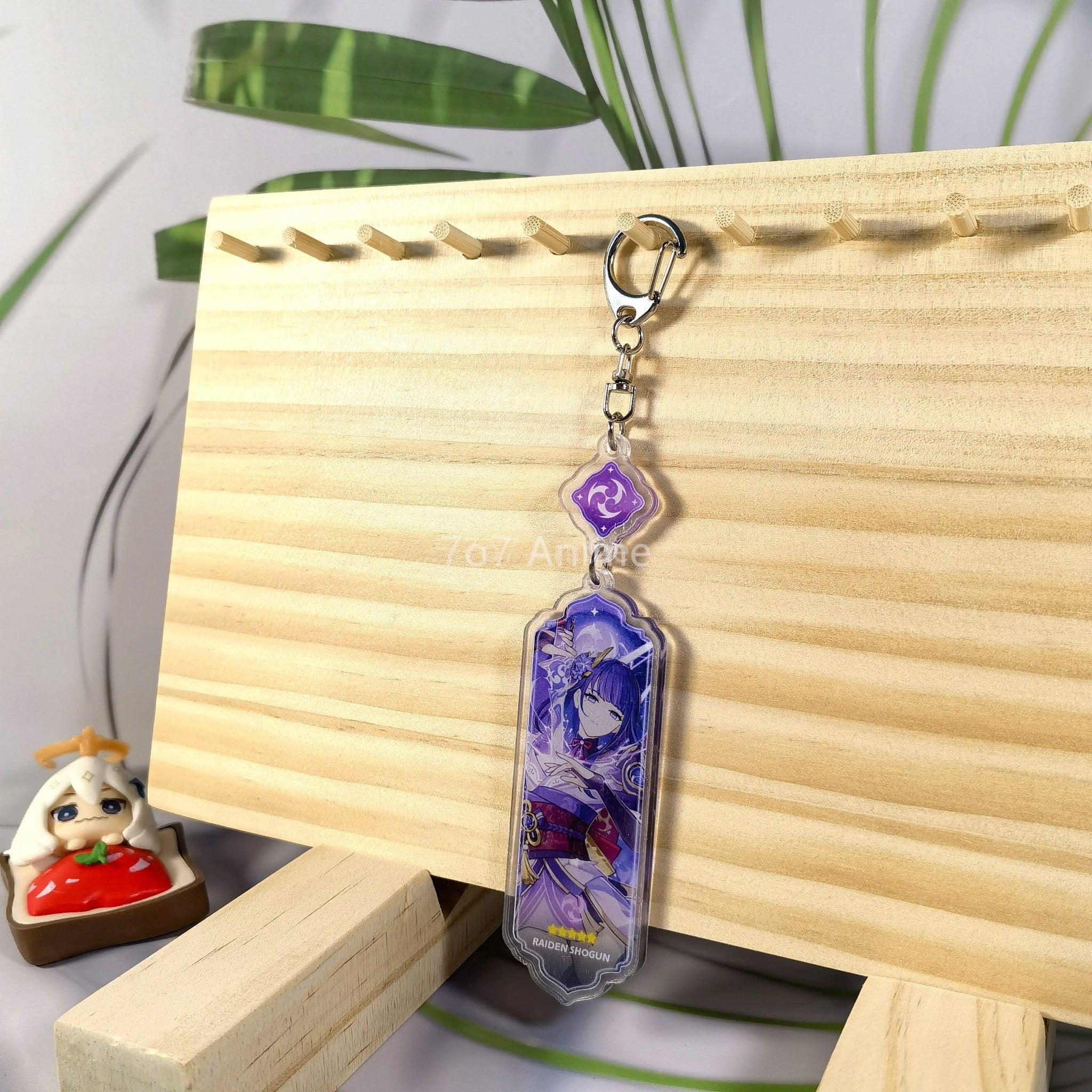 Genshin Impact 'Raiden Shogun' Keyring Metal Keychain