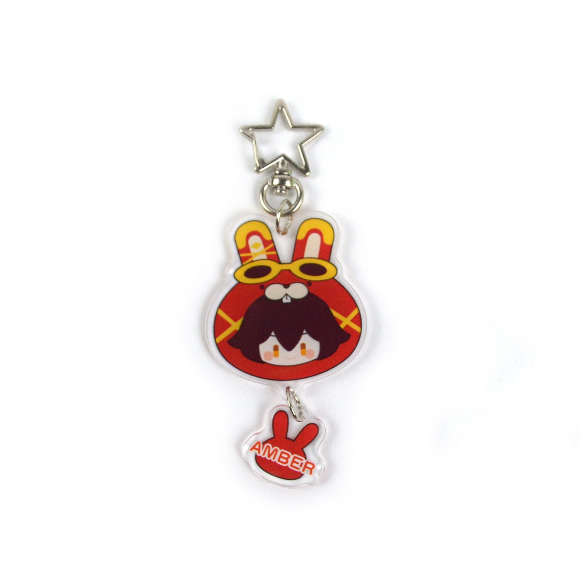 Genshin Impact 'Amber' Keyring Plastic Keychain