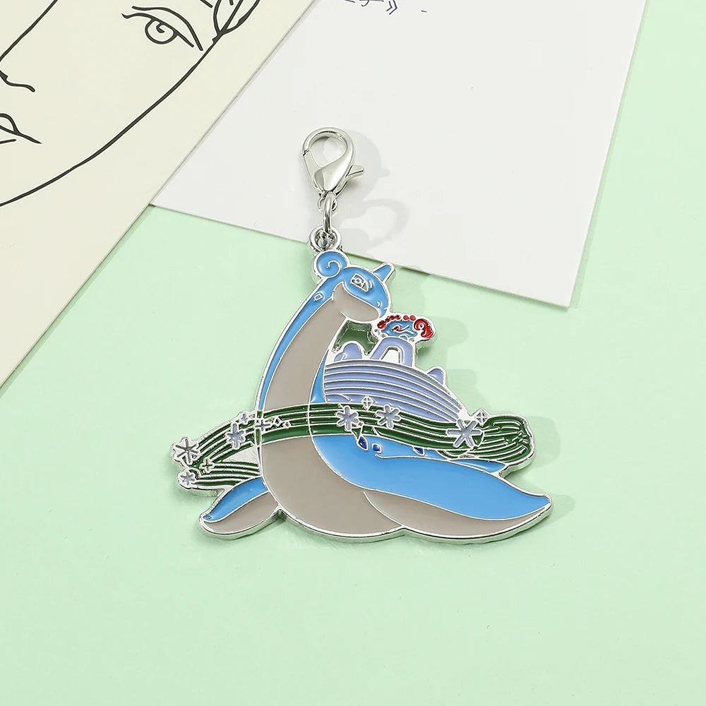 Pokemon 'Gigantamax Lapras' Enamel Keyring Keychain