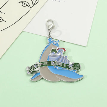 Pokemon 'Gigantamax Lapras' Enamel Keyring Keychain