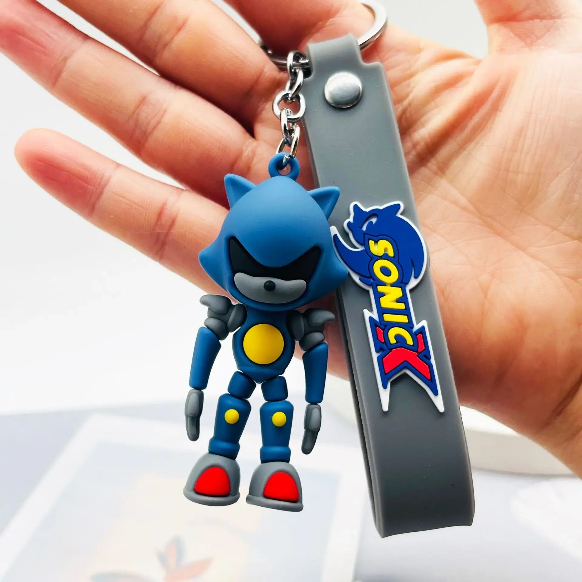 Sonic the Hedgehog 'Metal Sonic' Keyring Silicone Keychain