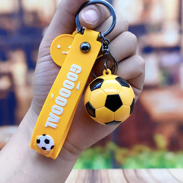 Football 'Yellow' Keyring Resin Keychain