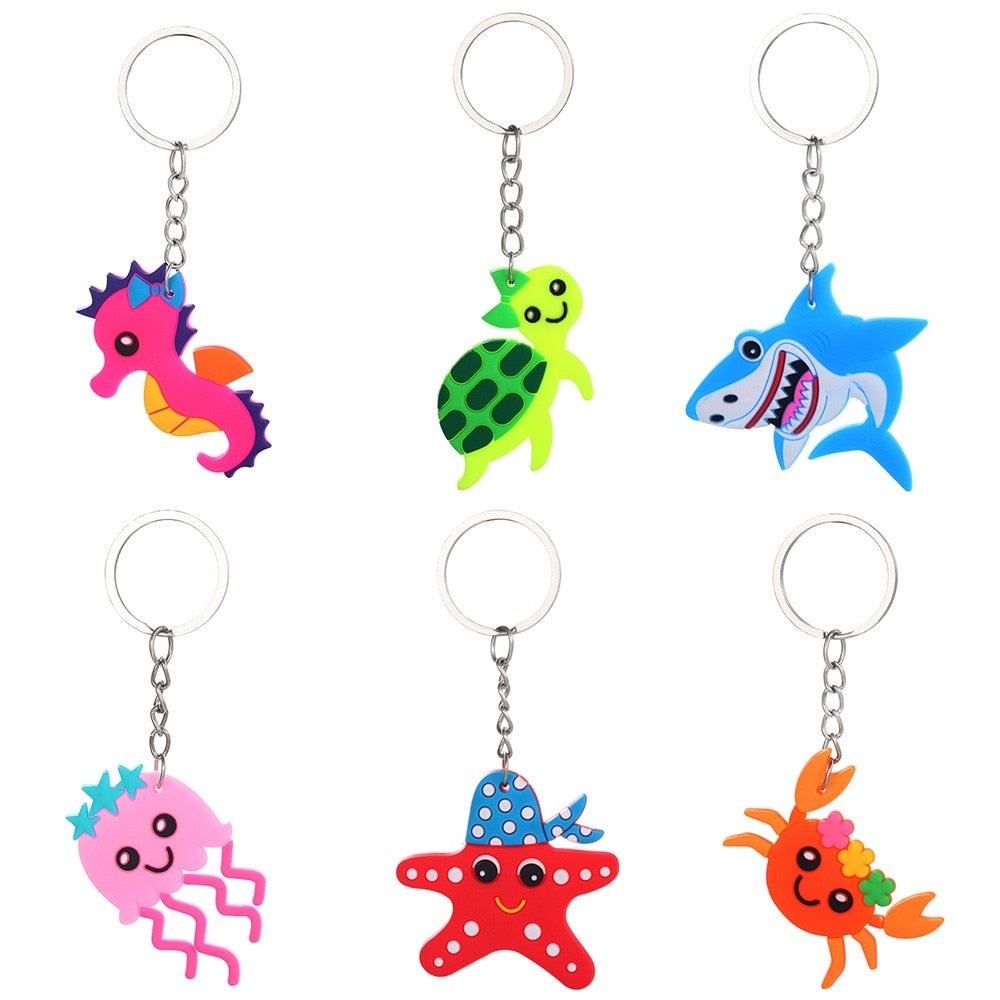 Cartoons 'Cute Turtle' Keyring Silicone Keychain