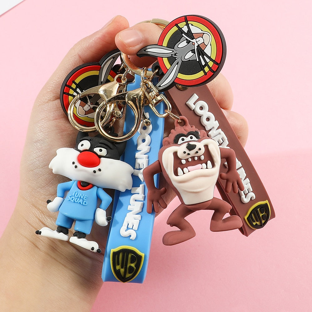 Looney Tunes 'Tasmanian Devil' Keyring Silicone Keychain