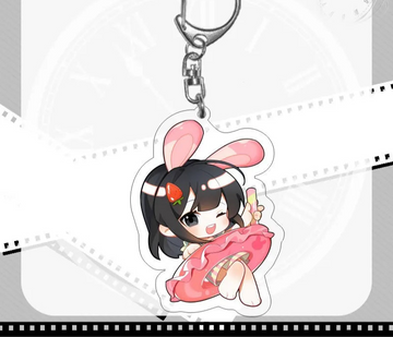 Link Click 'Qiao Ling | Cute' Keyring Plastic Keychain