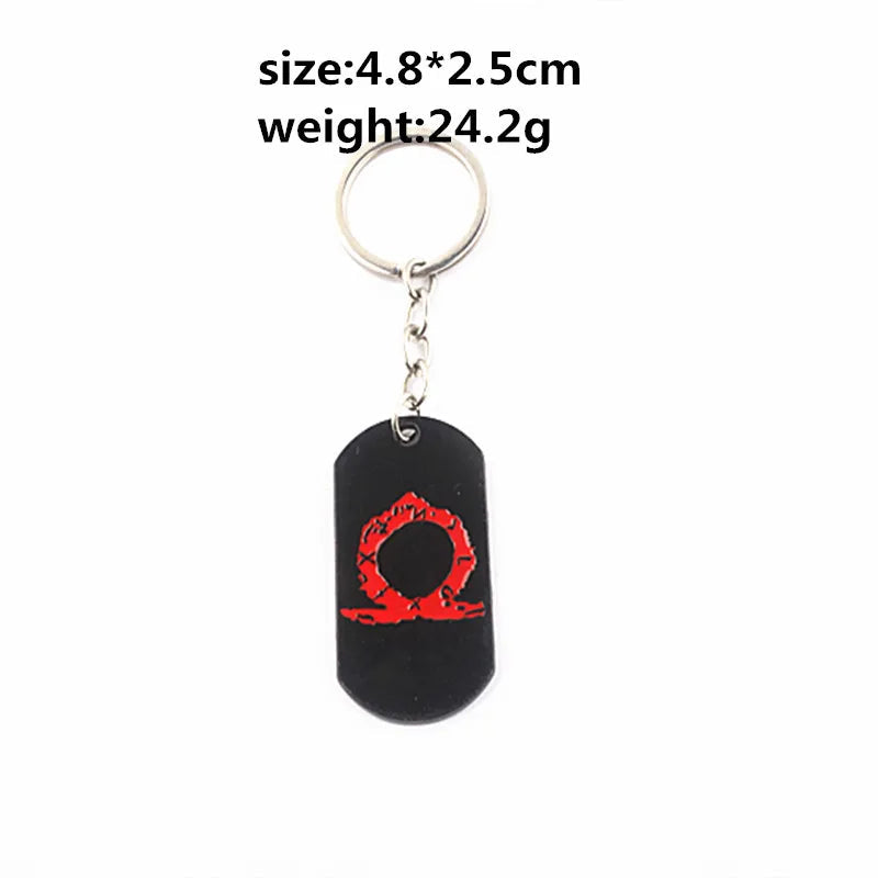 God of War Ragnarok 'Kratos 3D Head' Keyring Metal Keychain