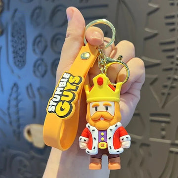 Stumble Guys 'Emperor' Keyring Rubber Keychain