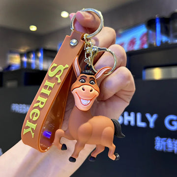 Shrek 'Donkey' Keyring Silicone Keychain