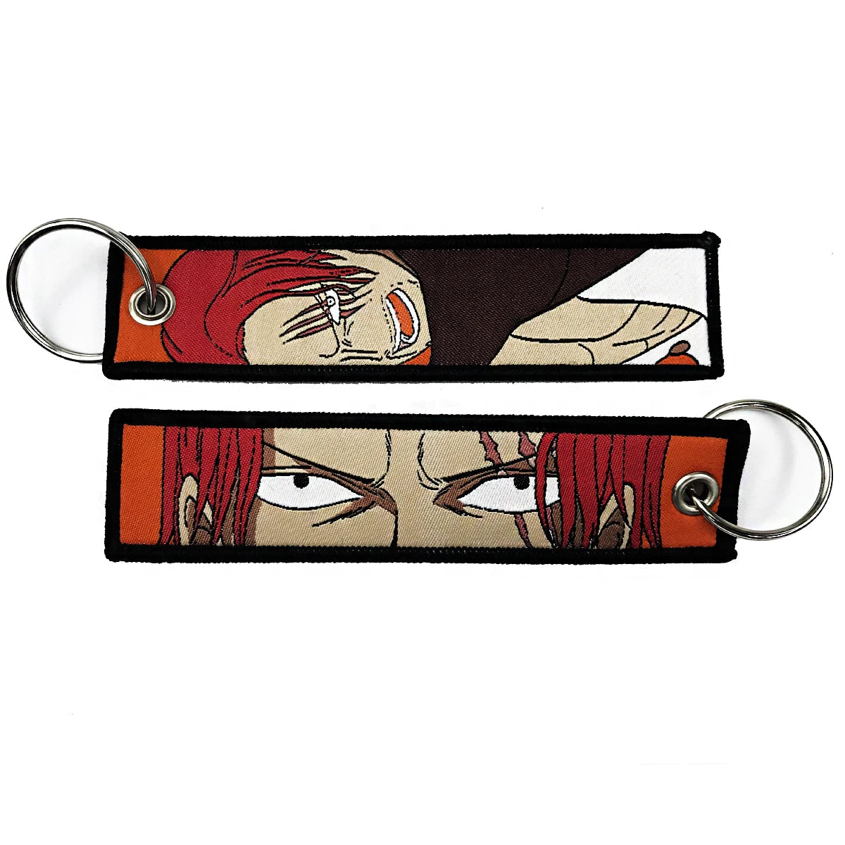 One Piece 'Shanks Eyes' Embroidered Keyring Keychain