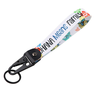 Lilo & Stitch 'Stitch' Wrist Lanyard Keychain with Keyring Clip