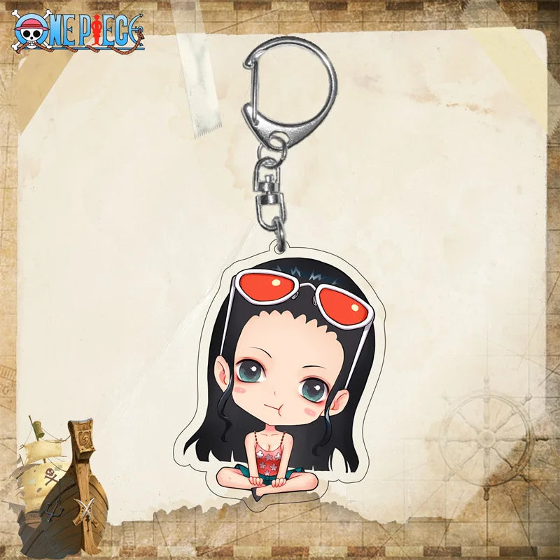 One Piece Sexy Nico Robin Chibi Acrylic Keyring Keychain