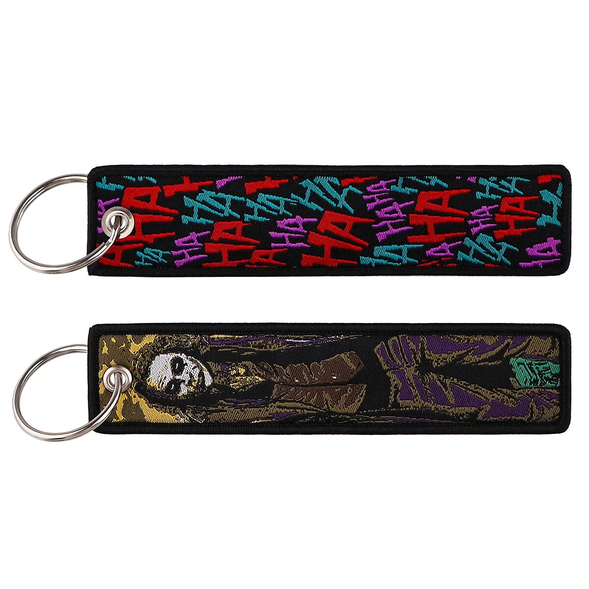 The Joker Embroidered Keychain