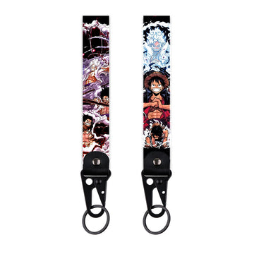 One Piece 'Luffy Evolution' Wrist Lanyard Keyring Clip Keychain