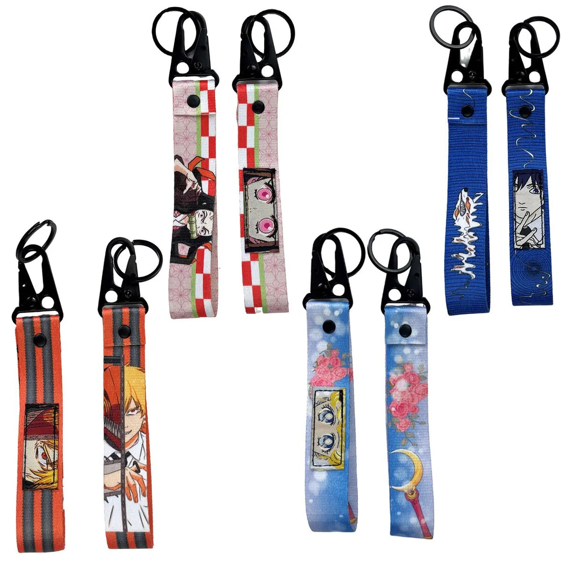 Chainsaw Man 'Denji' Wrist Lanyard Keychain with Keyring Clip