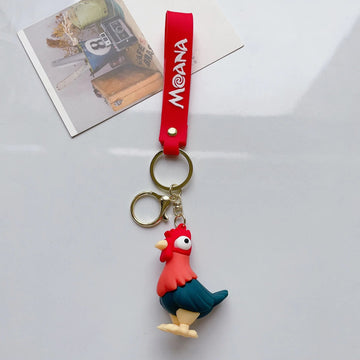 Moana 'Hei Hei the Rooster' Keyring Silicone Keychain
