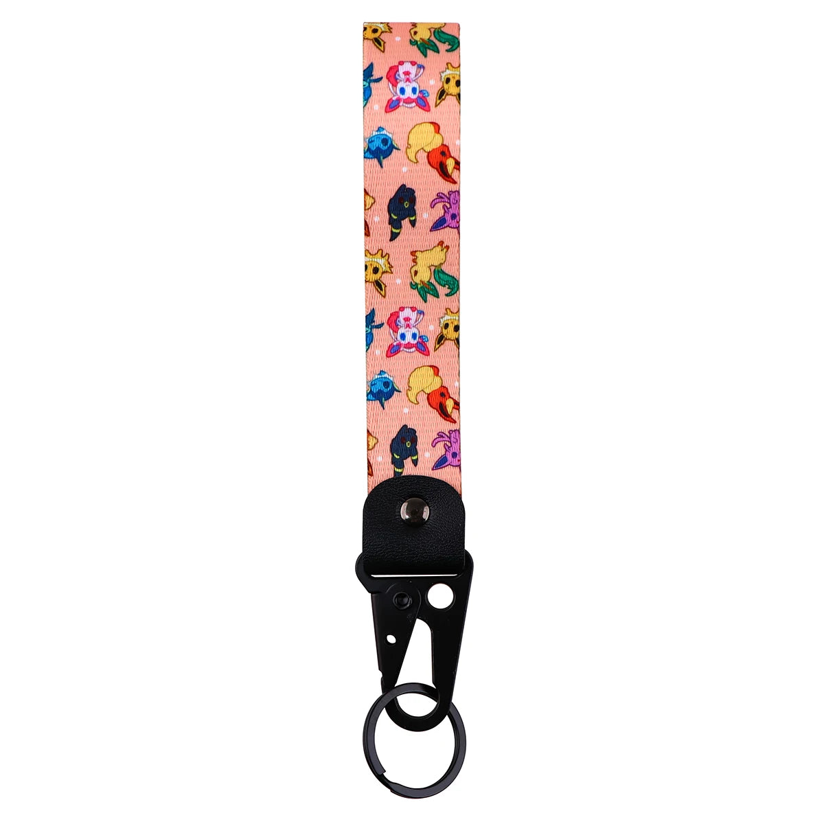 Pokemon 'Characters' Wrist Lanyard Keychain with Keyring Clip