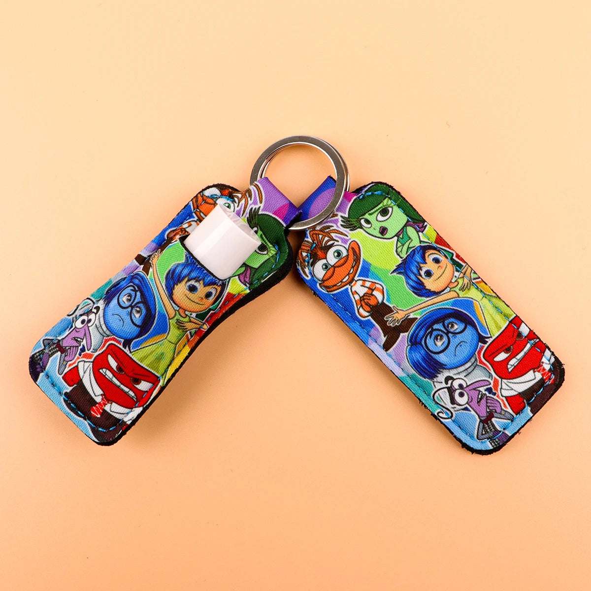Inside Out 'Sadness and Anger' Lipstick Holder Keychain