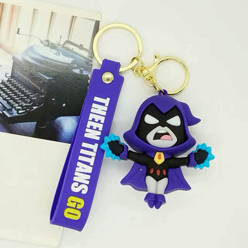 Teen Titans Go 'Raven' Keyring Silicone Keychain