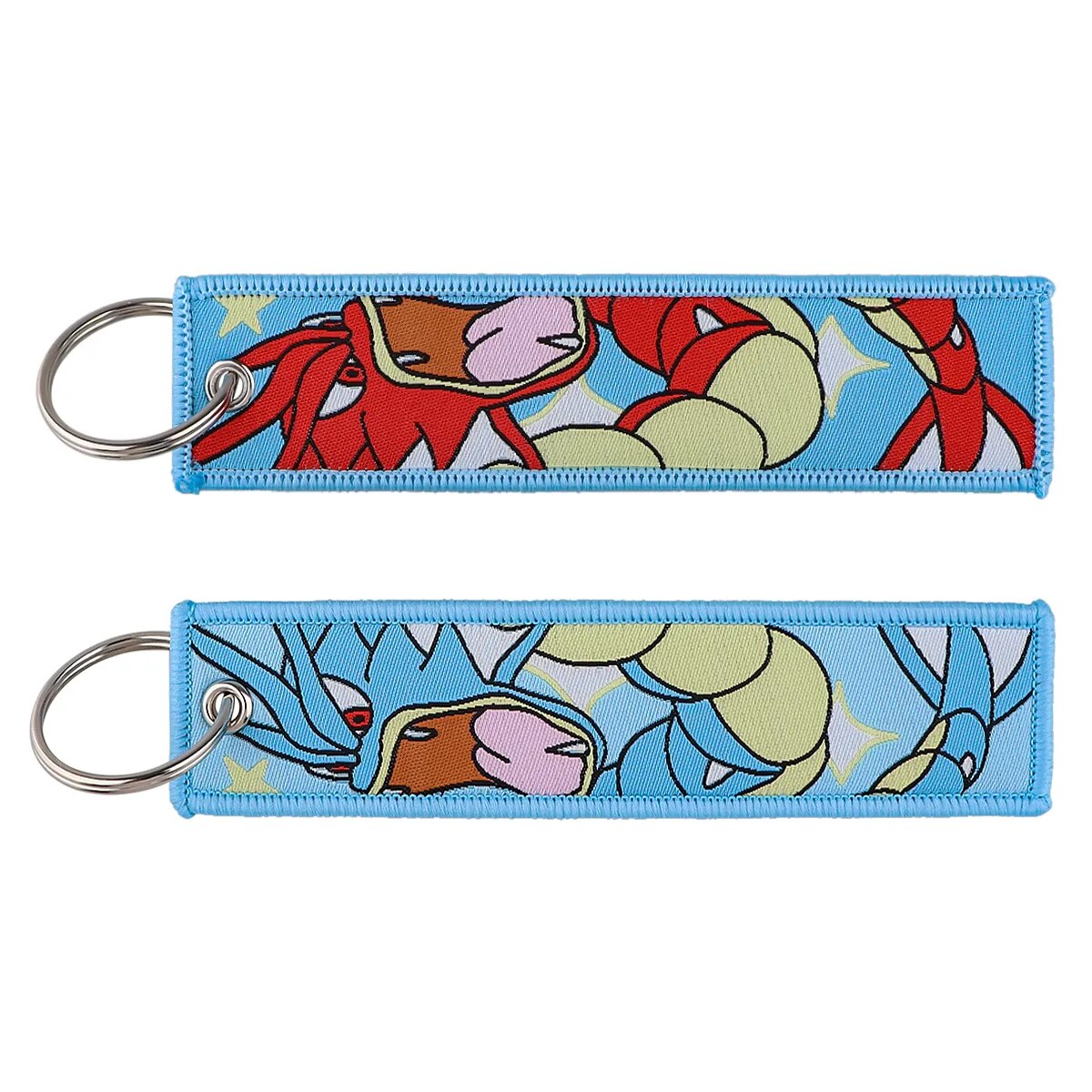 Pokemon 'Shiny Gyarados x Gyarados' Embroidered Keychain