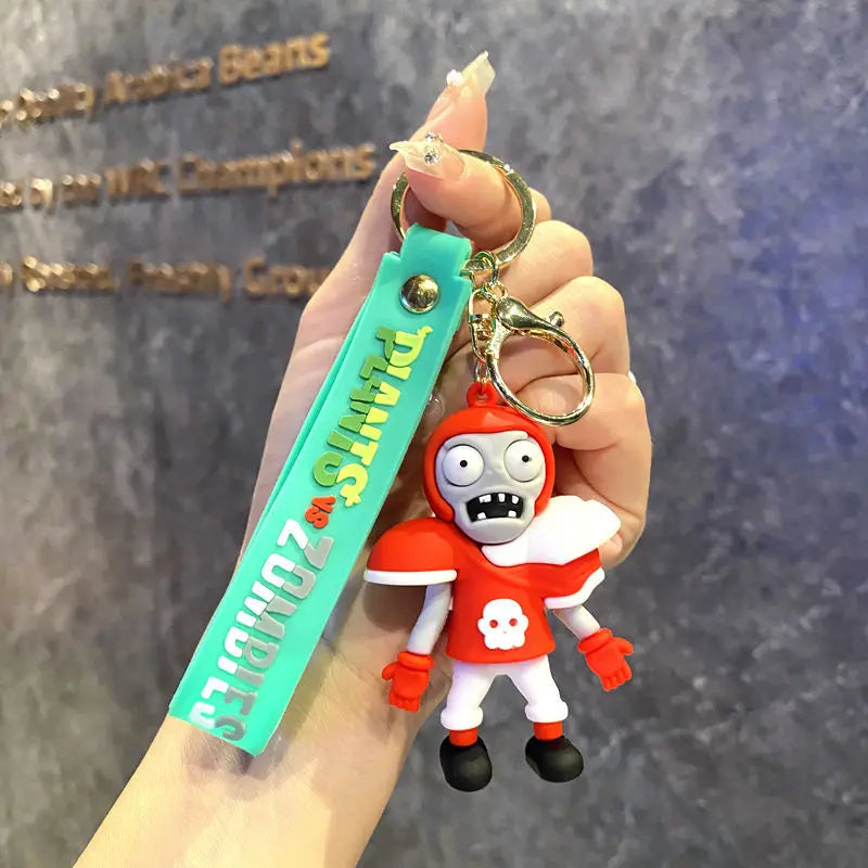 Plants vs. Zombies Set of 8 Silicone Keyring Keychain