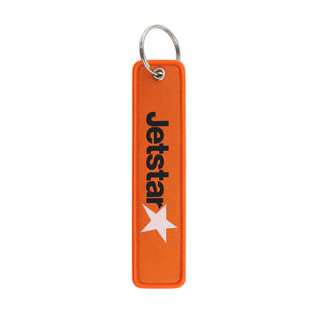 Airline Tag 'Jetstar Airways' Embroidered Keyring Keychain