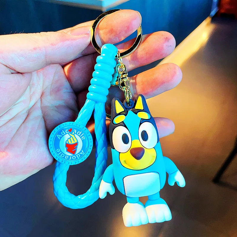 Bluey Embroidered Keychain