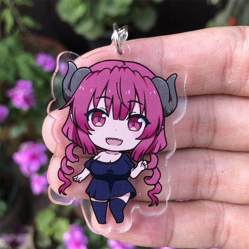 Miss Kobayashi's Dragon Maid 'Ilulu' Keyring Plastic Keychain