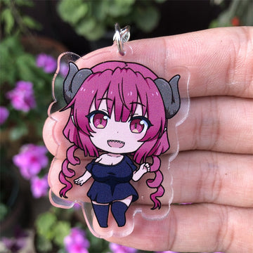 Miss Kobayashi's Dragon Maid 'Ilulu' Keyring Plastic Keychain