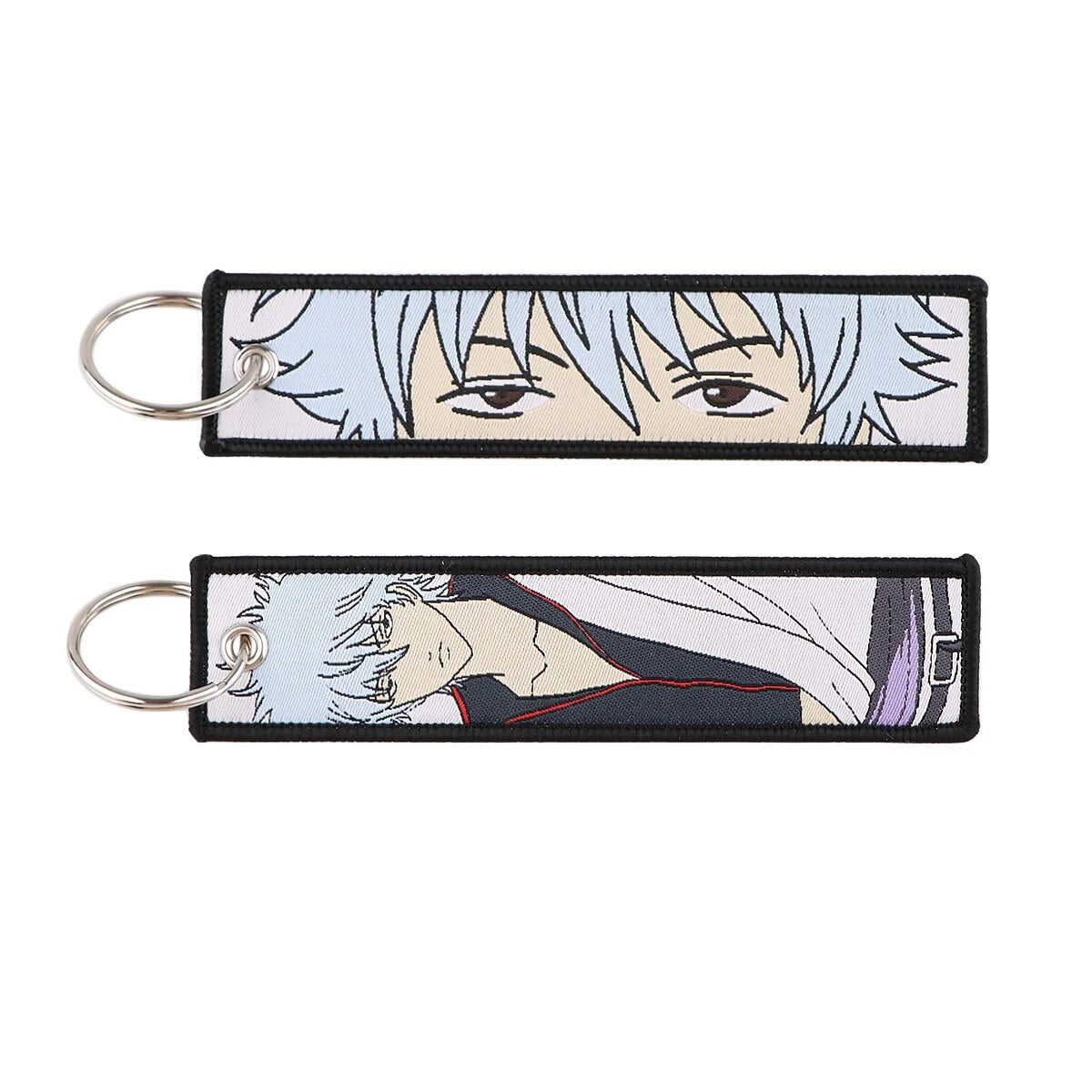 Gintoki Sakata Embroidered Keychain